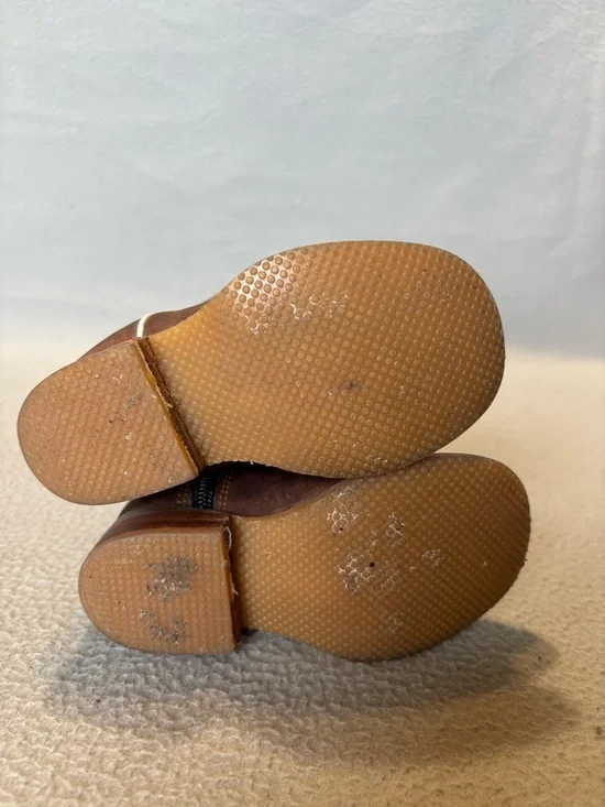 Unbranded size 12 Brown & Bright Blue Toddler’s Western Zip up Boots - Picture 6 of 8